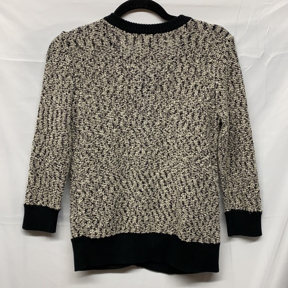 Ann Taylor Button Up Knit Cardigan Black & Gray With Pockets Medium - Picture 5 of 5